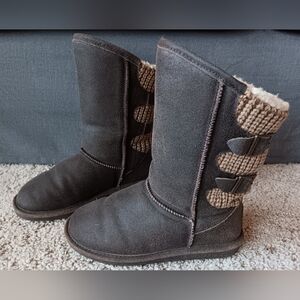 Bearpaw Boshie Leather & Knit Boots